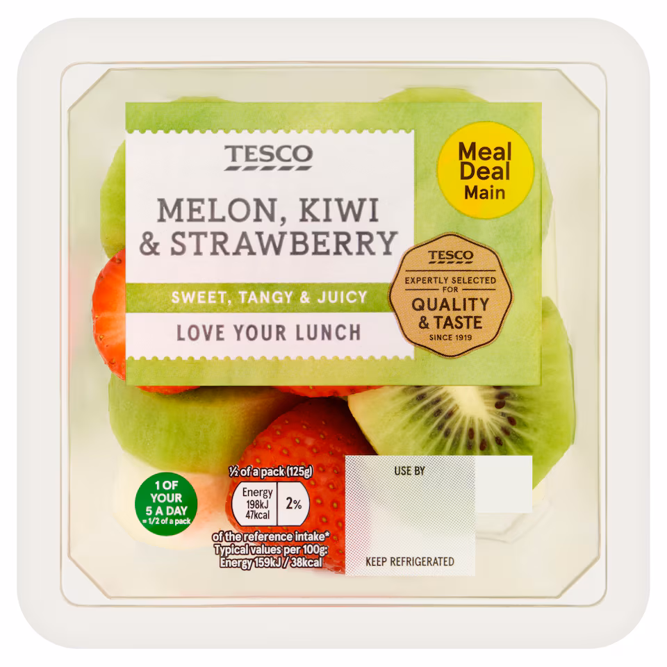 Tesco Melon, Kiwi & Strawberry 250g (FOS)