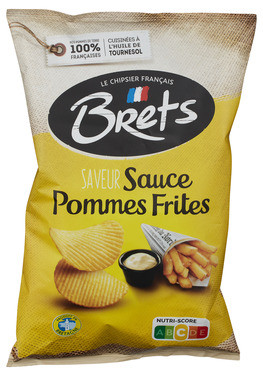 Potetchips m/Pommesfrites 125g Brets