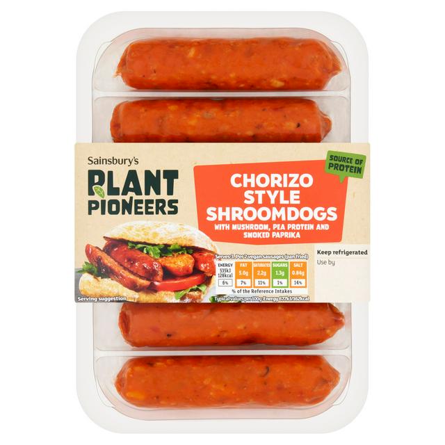 Sainsbury's Plant Pioneers Chorizo Style Shroomdogs 280g