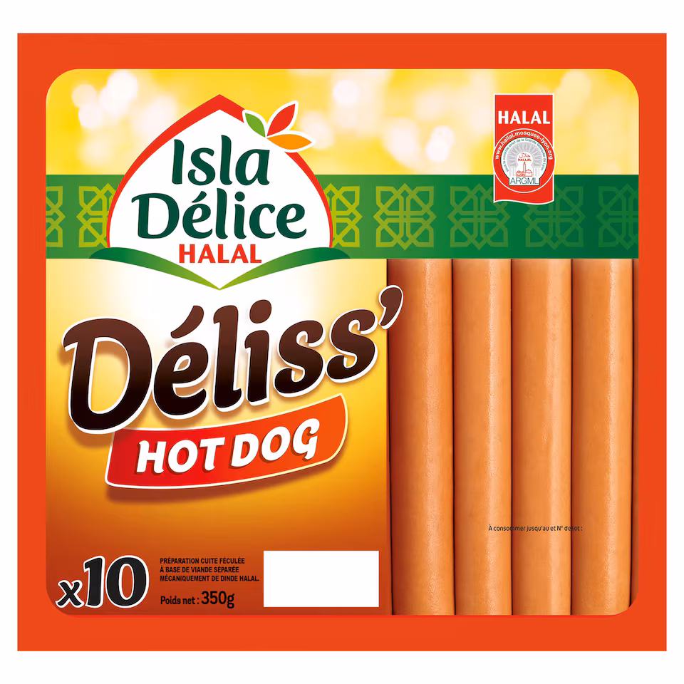 Isla Delice Halal Hot Dog 350g