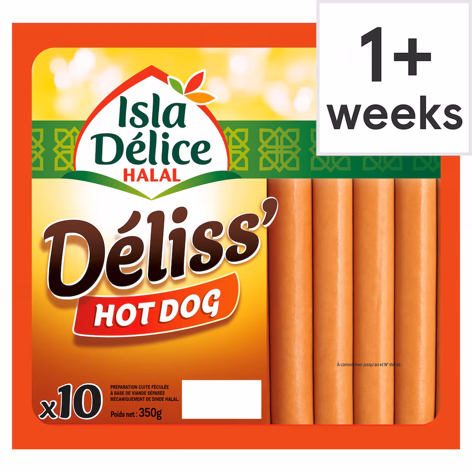 Isla Delice Halal Hot Dog 350g