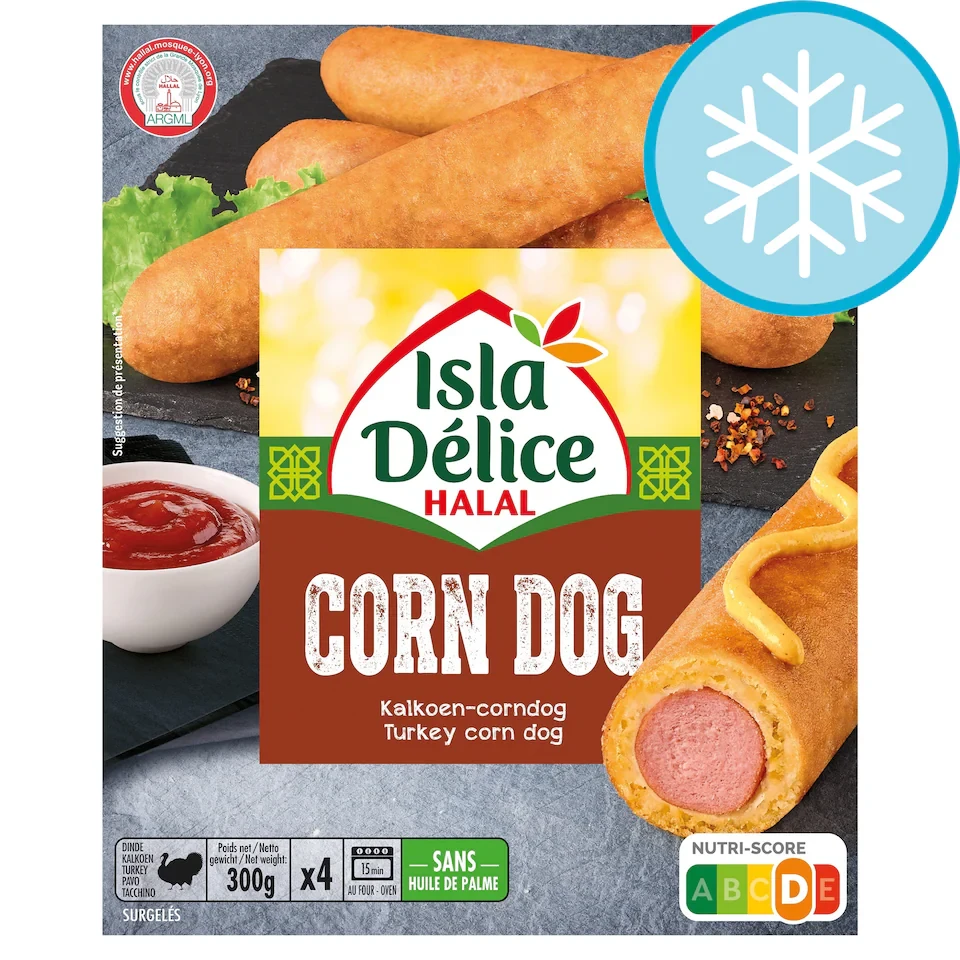 Isla Delice Halal Corn Dog 300g