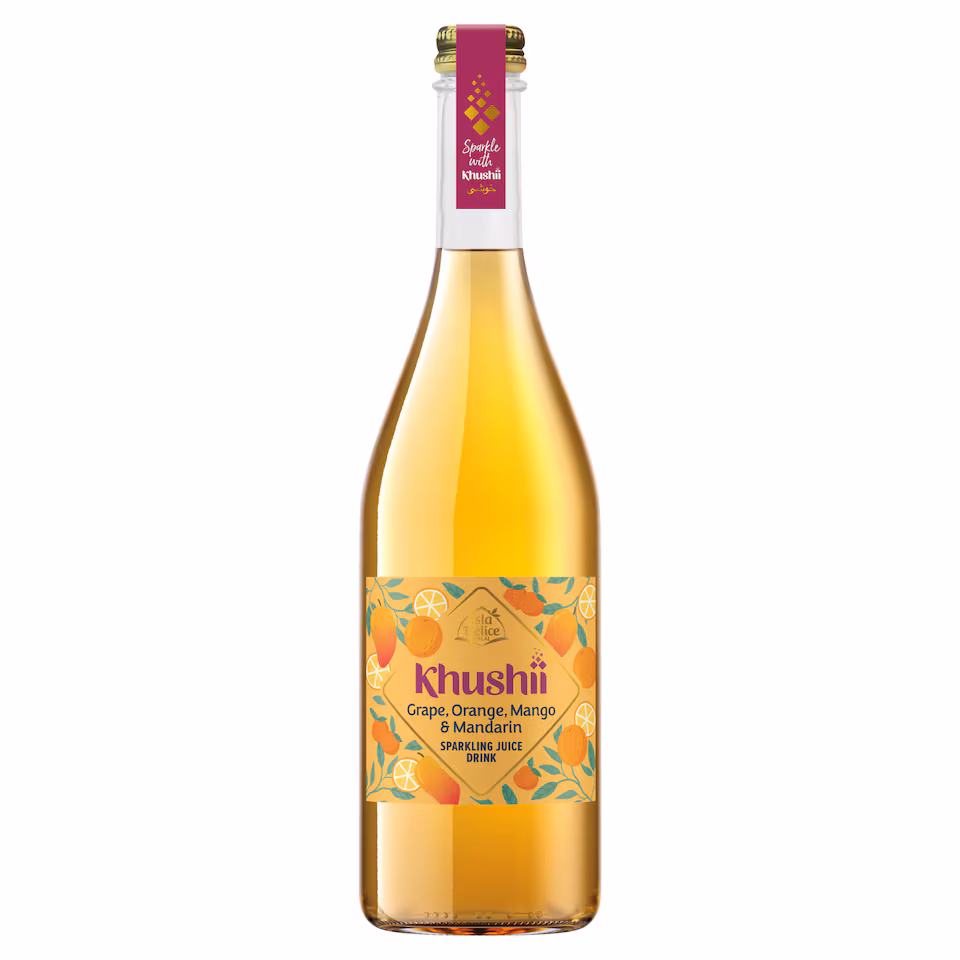 Isla Delice Khushii Grape Orange Mango & Mandarin Sparkling Juice Drink 750ml