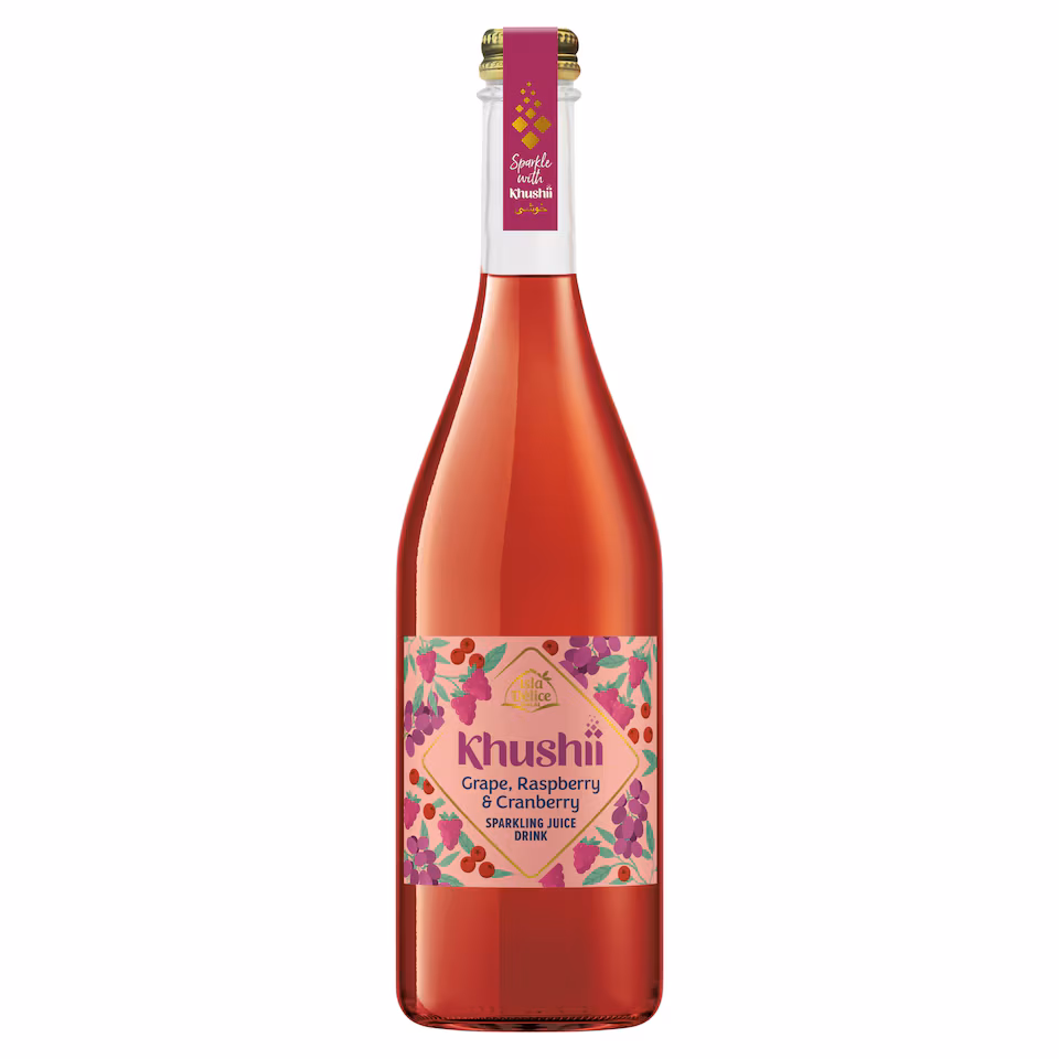 Isla Delice Khushii Grape Raspberry & Cranberry Sparkling Juice Drink 750ml
