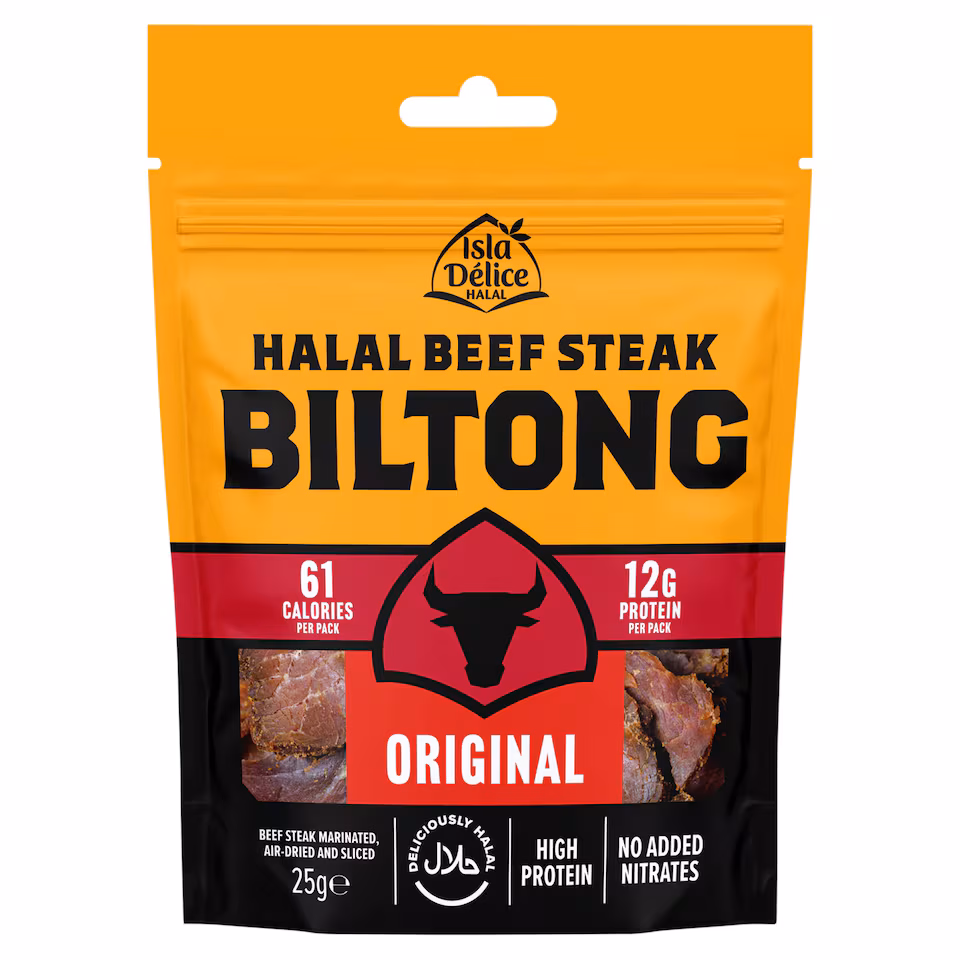 Isla Delice Halal Beef Steak Biltong Original 25g