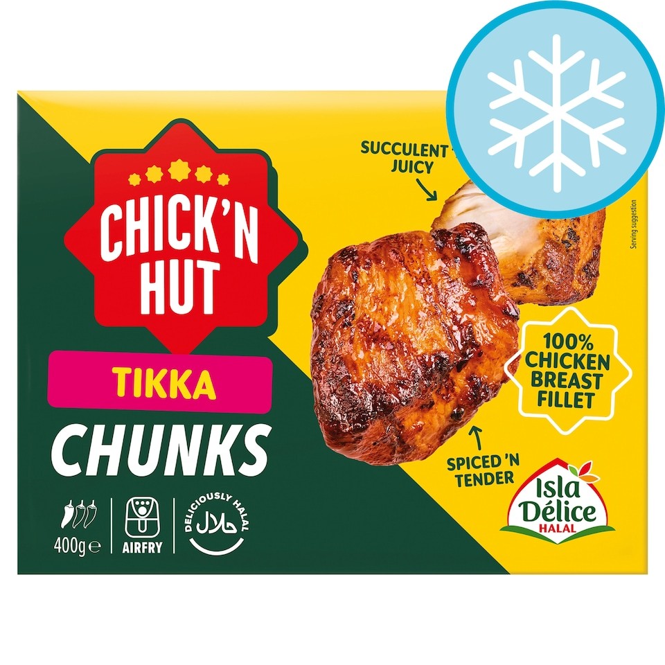Isla Delice Halal Chick'n Hut Chicken Tikka Chunks 400g