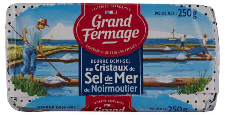 Fransk Smør m/Havsalt 250g Eurial
