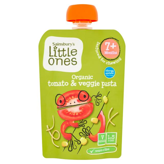 Sainsbury's Little Ones Organic Tomato & Veggie Pasta 7+ Months 130g