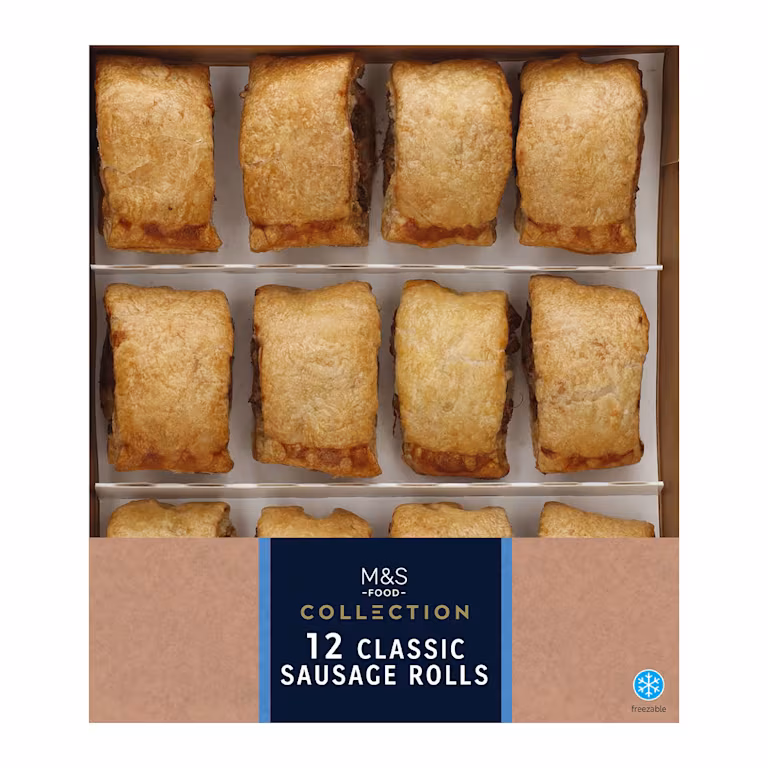 M&S 12 Classic Pork Sausage Rolls