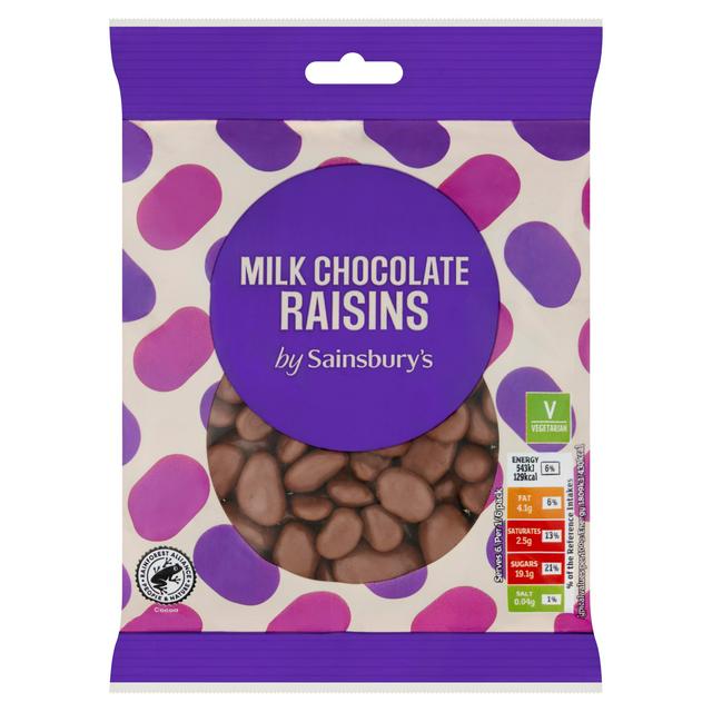 Sainsbury's Milk Chocolate Raisins 180g
