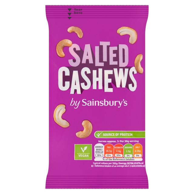 Sainsbury's Salted Cashew 100g