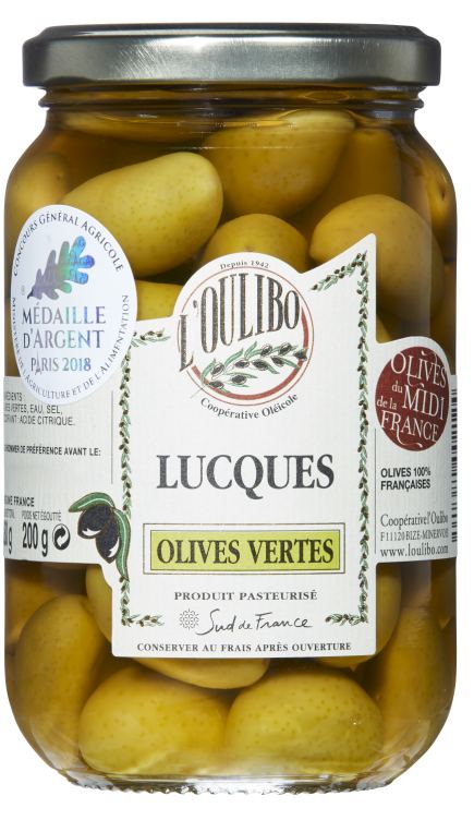 Oliven Grønne Naturell 380g Lucques