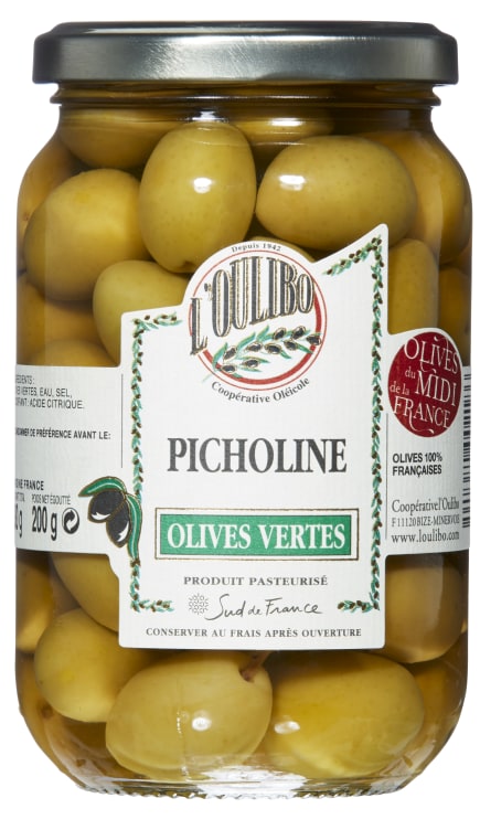 Oliven Franske Naturell 380g Picholine