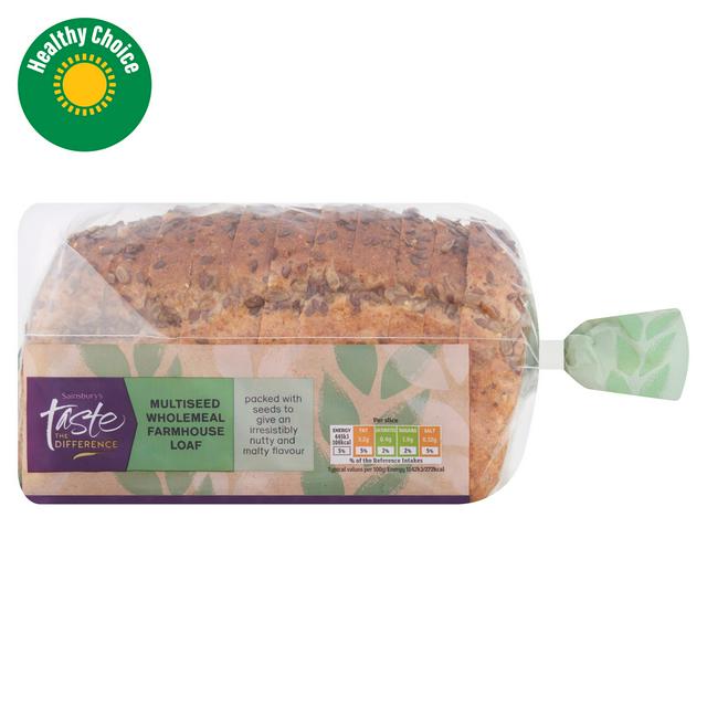 Sainsbury's Soft Multiseed Wholemeal Bread, Taste the Difference 430g