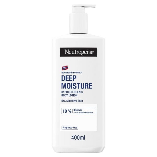 Neutrogena Deep Moisture Fast Absorbing Body Lotion Moisturiser 400ml