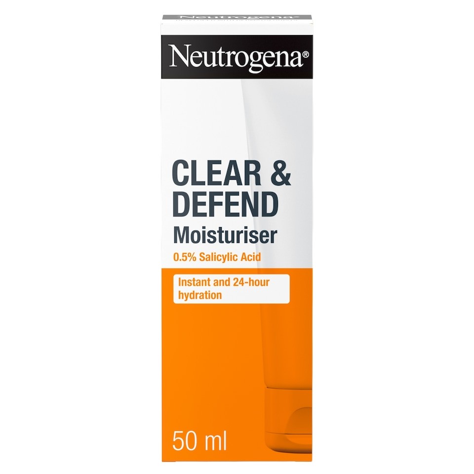 Neutrogena Clear and Defend Salicylic Acid Face Cream Moisturiser 50ml