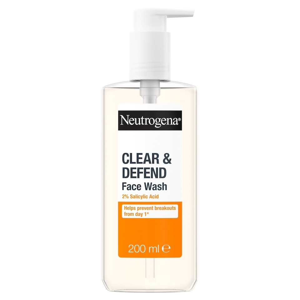 Neutrogena Clear and Defend 2% Salicylic Acid Face Wash 200ml