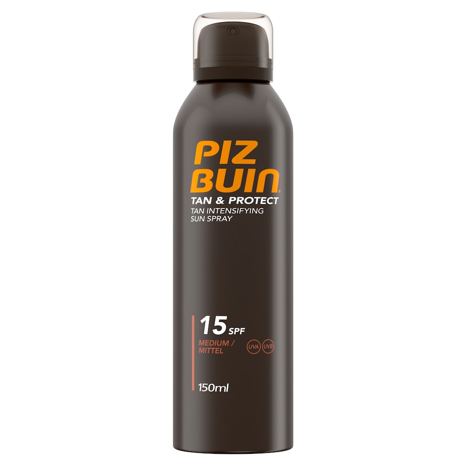 Piz Buin Tan & Protect Tan Intensifying Sun Cream Spray SPF15 150ml