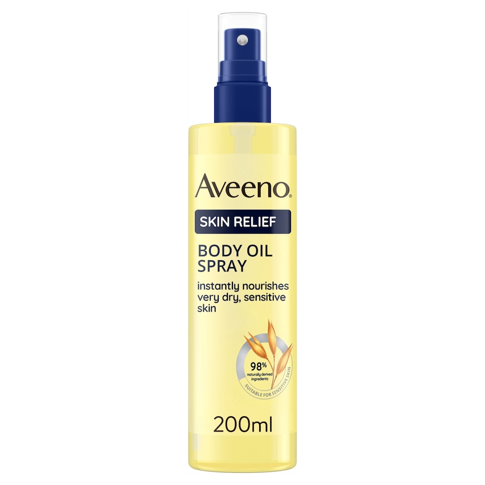 Aveeno Skin Relief Body Oil Spray Moisturiser for Sensitive Skin 200ml