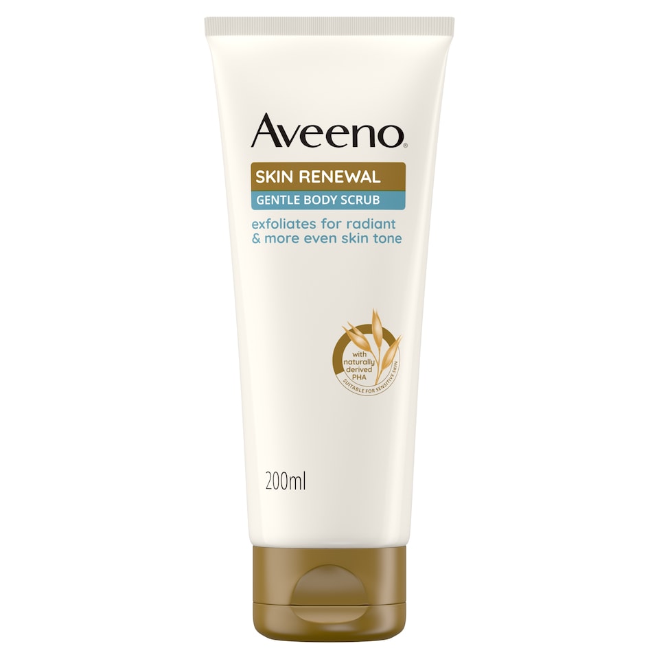 Aveeno Skin Renewal Gentle Body Lotion Scrub Rough & Bumpy Skin 200ml