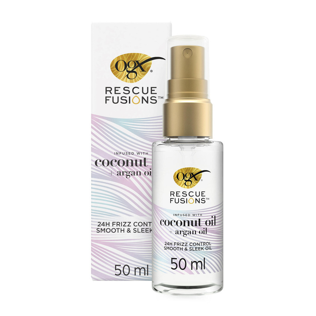 OGX Rescue Fusions 24hr Frizz Control Smooth And Sleek Oil 50 ml