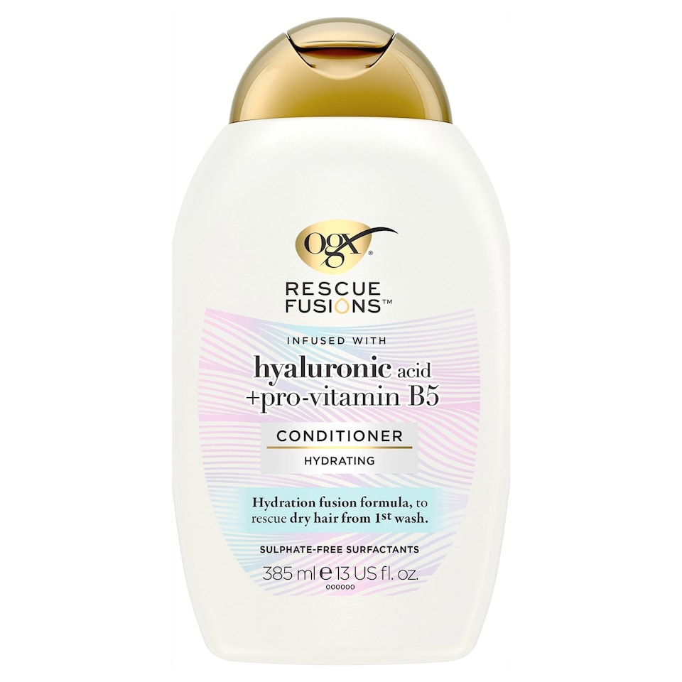 OGX Rescue Fusions Hyaluronic Acid +Pro-Vitamin B5 Conditioner 385ml