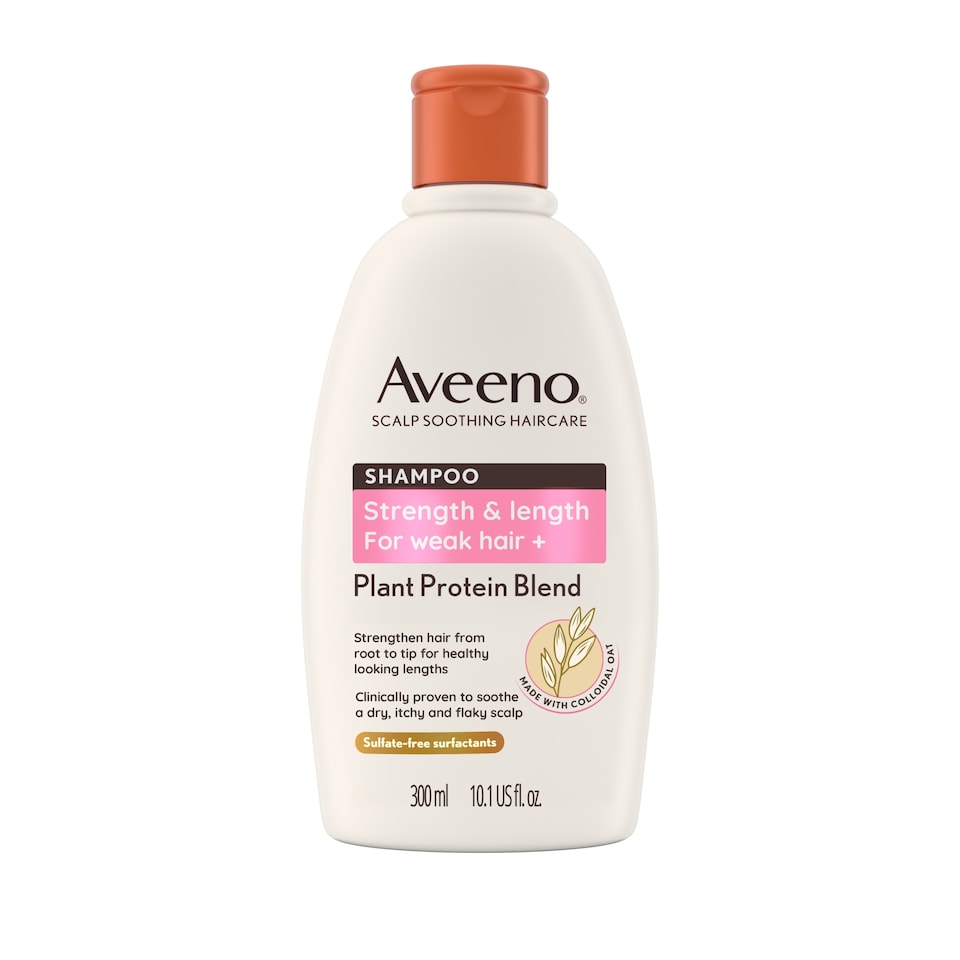 Aveeno Hair Strength + Length Plant Protein Blend Shampoo 300ml