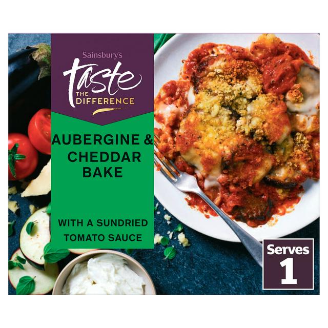 Sainsbury's Aubergine & Cheddar Bake Ready Meal For 1, Taste the Difference 350g