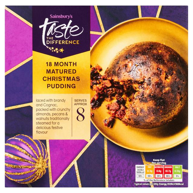 Sainsbury's 18 Month Matured Christmas Pudding, Taste the Difference 800g