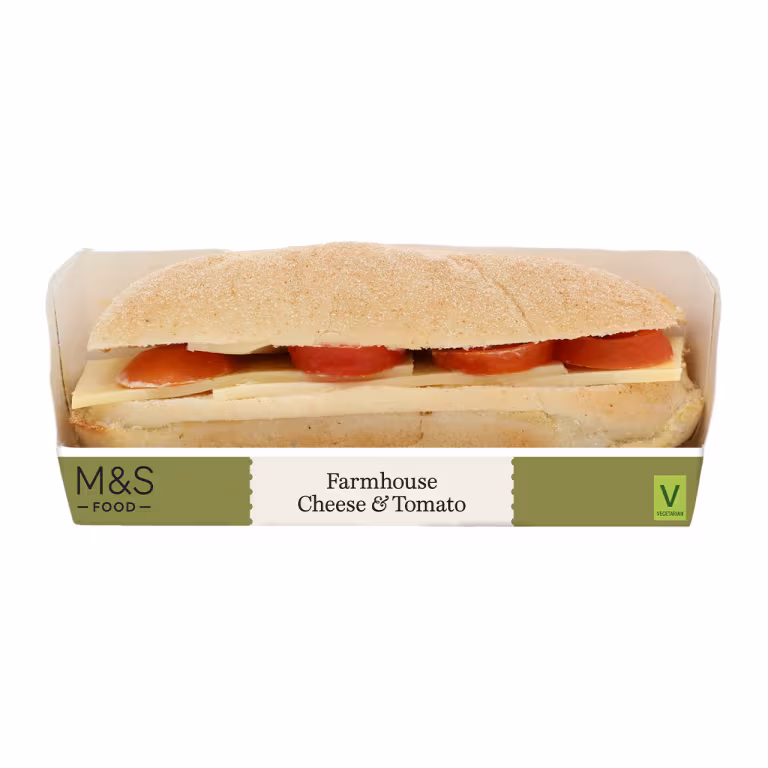 M&S Farmhouse Cheese & Tomato Sub Roll