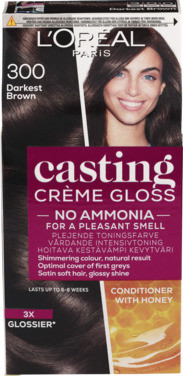 Loreal Paris Casting Creme Gloss Darkest Brown 300