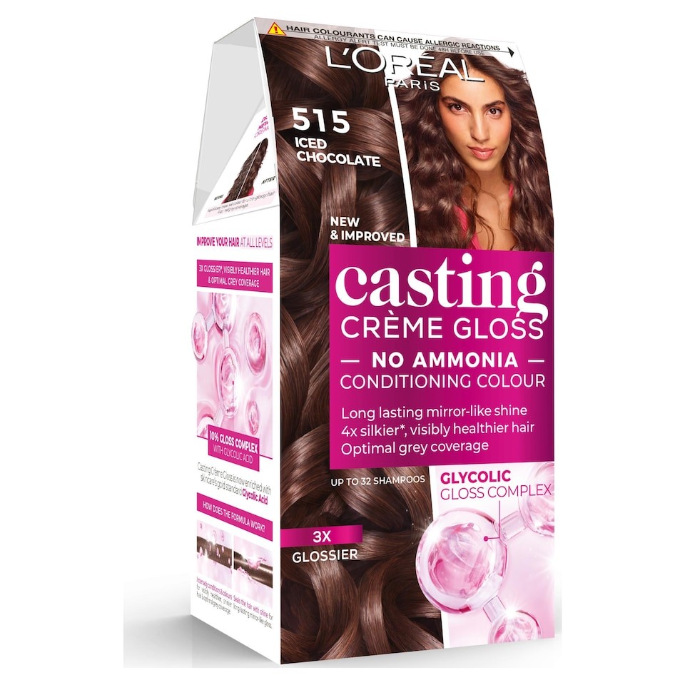 L'Oreal Paris Casting Creme Gloss 515 Chocolate Truffle Brown Semi-Permanent Hair Dye
