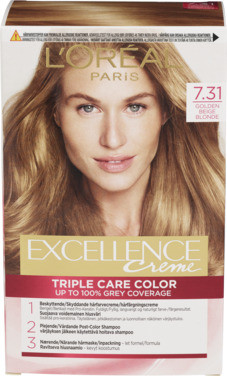 Loreal Paris Excellence Creme Golden Beige Blonde 7.31