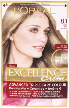 Loreal Paris Excellence Creme Light Ash Blonde 8.1