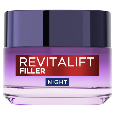 L'Oreal Paris L’Oréal Paris Revitalift Filler Replumping Anti-Ageing Night Cream with Hyaluronic Acid, 50ml