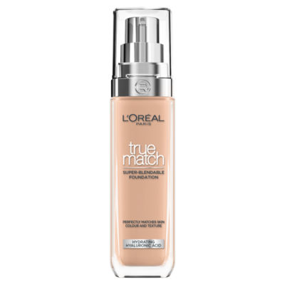 L'Oreal L'Oreal Paris Foundation True Match Liquid Foundation 4.5N True Beige, HA Acid & SPF 16 30ml