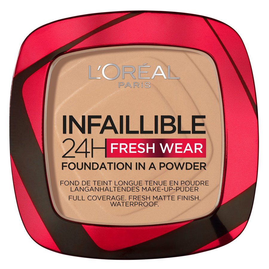 L'Oréal Paris Infaillible 24H Fresh Wear Foundation In A Powder Golden Beige 9g
