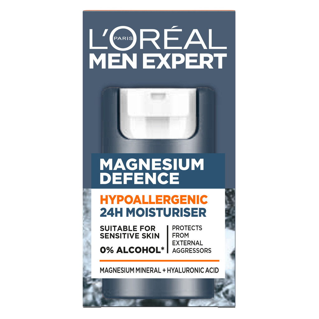 L'Oréal Paris Men Expert Magnesium Defence Hypoallergenic 24H Moisturiser 50 ml