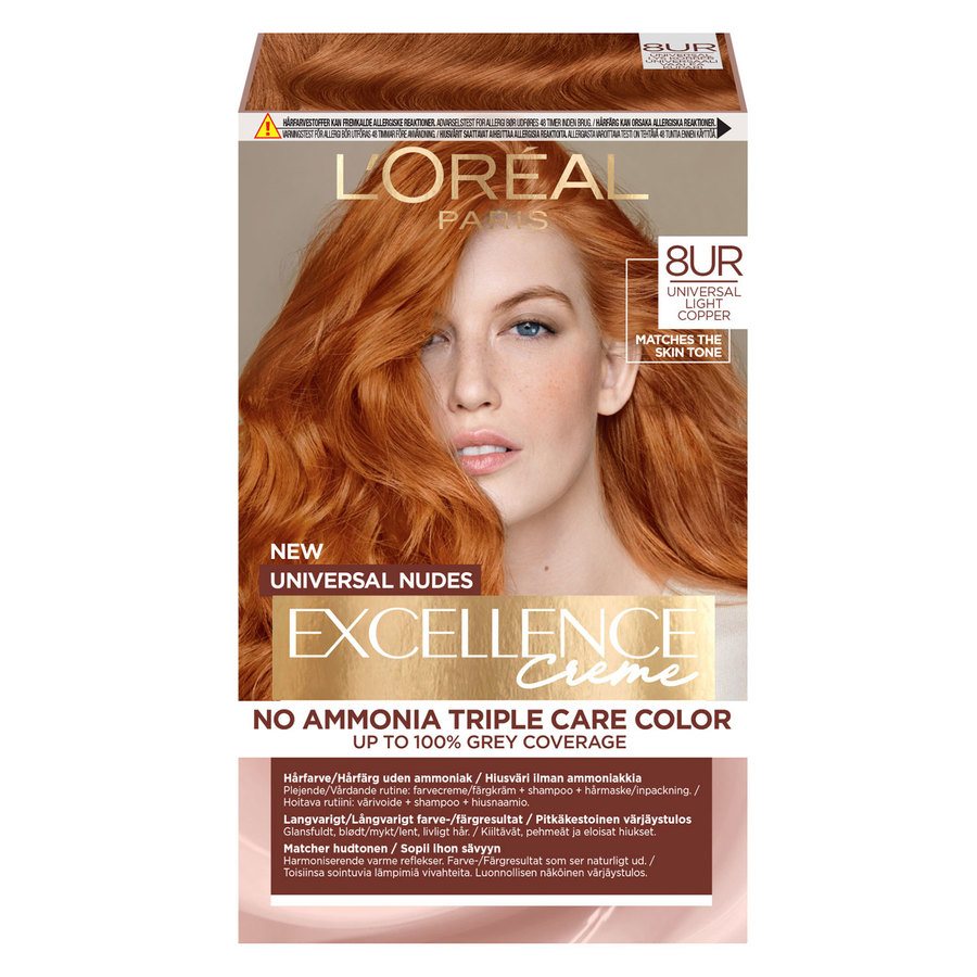 L'Oréal Paris Excellence Universal Nudes Permanent Color Universal Light Copper 8UC
