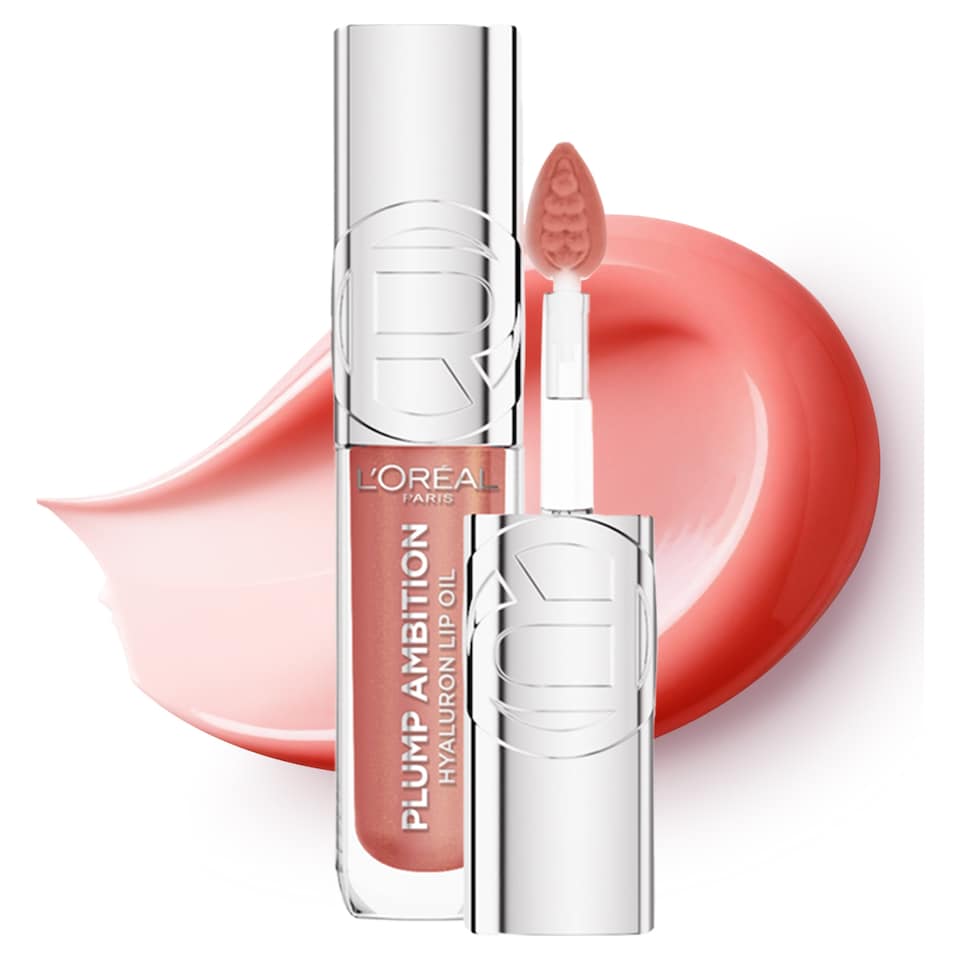L'Oréal Paris Plump Ambition Lip Oil, 650 Nude Macaron, 5ml