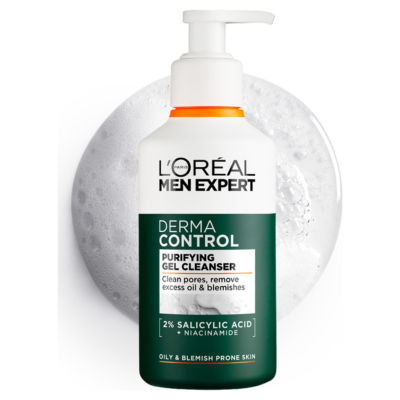 L'Oreal Men Expert L'Oréal Men Expert Derma Control Cleansing Gel for Oily & Blemish-Prone Skin, 260ML