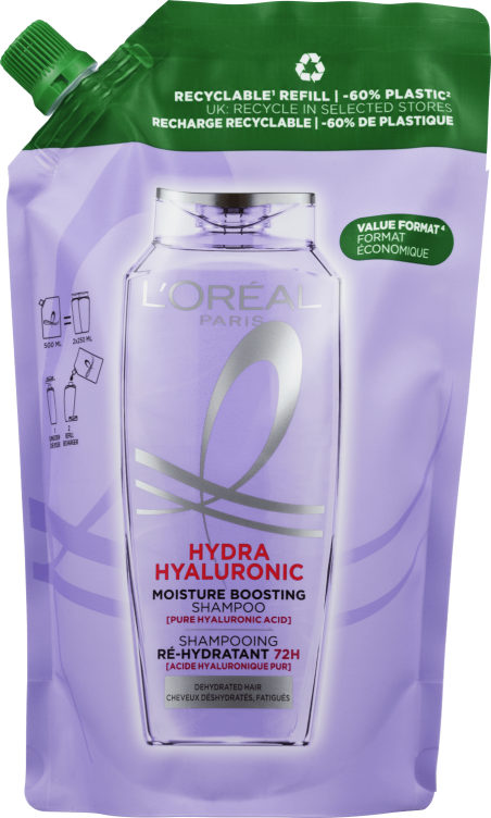 Elvital Shampo Hyal Plump Refill 500ml Loreal