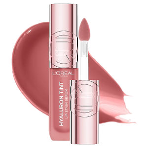 L'Oréal Paris Lip Tint, Hyaluron Tint Lip Stain Serum, Up to 2x More Hydrated Lips, 601 Worth It