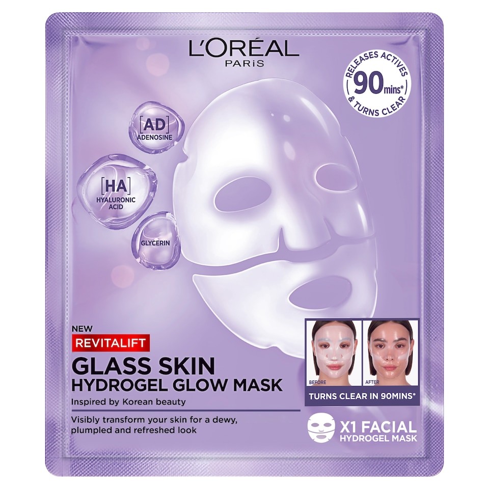L'Oreal Paris Revitalift Glass skin Hydrogel glow mask