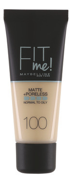 Maybelline Fit Me Matte & Poreless Foundation Warm Ivory 100