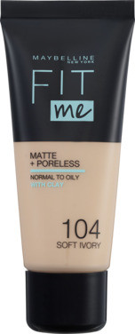 Maybelline Fit Me Matte & Poreless Foundation Soft Ivory 104