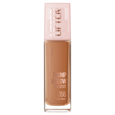 Maybelline New York Foundation, Lifter Plump & Glow Foundation, All Day Wear, Shade 355