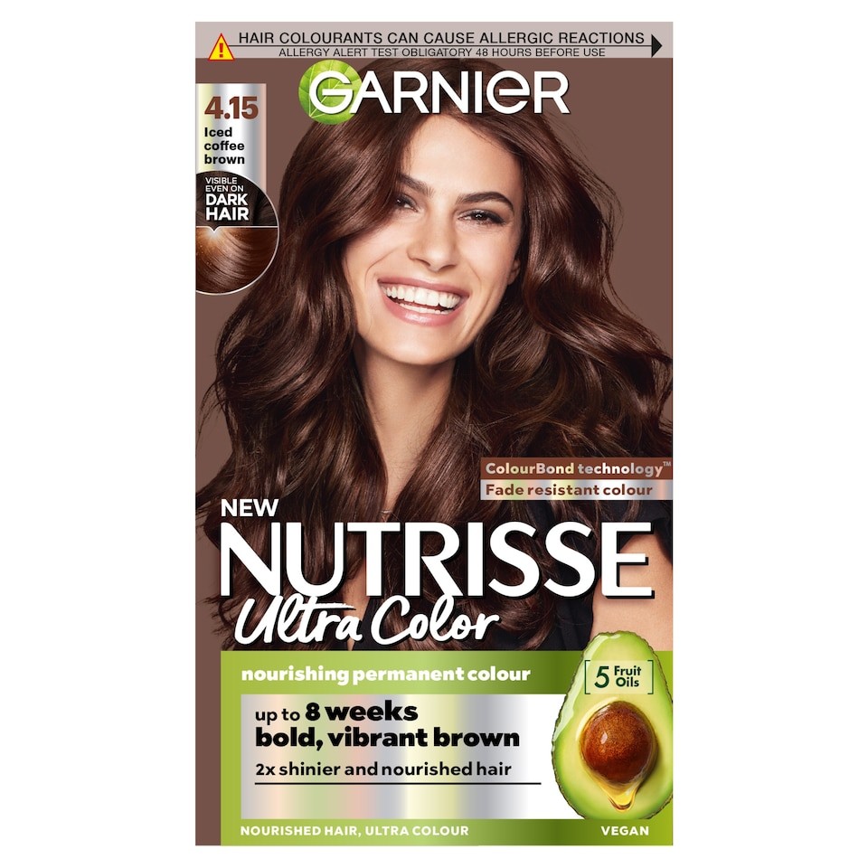 Garnier Nutrisse Ultra Colour 4.15 Iced Coffee Permanent Hair Dye