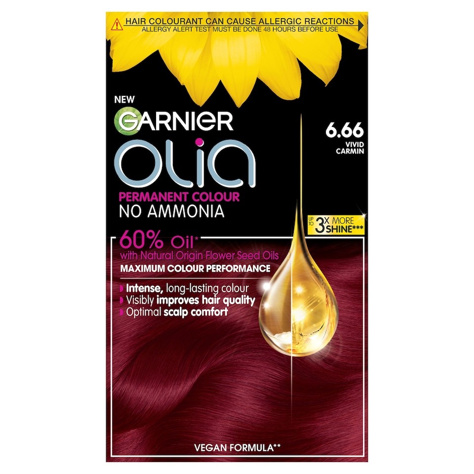 Garnier Olia Permanent Hair Dye - 6.66 Vivid Garnet Red