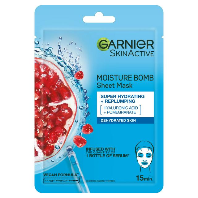 Garnier Moisture Bomb Pomegranate Hydrating Face Sheet Mask